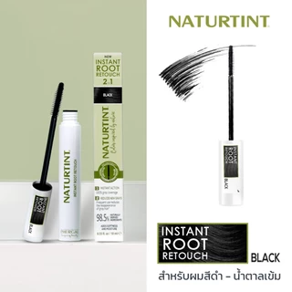 Naturtint Instant Root Retouch (Black) มาสคาร่า ปิดผมขาว เติมโคนผม (ดำ) ธรรมชาติ ออแกนิค ปิดผมขาวเร่งด่วน ปริมาณ 10 ml