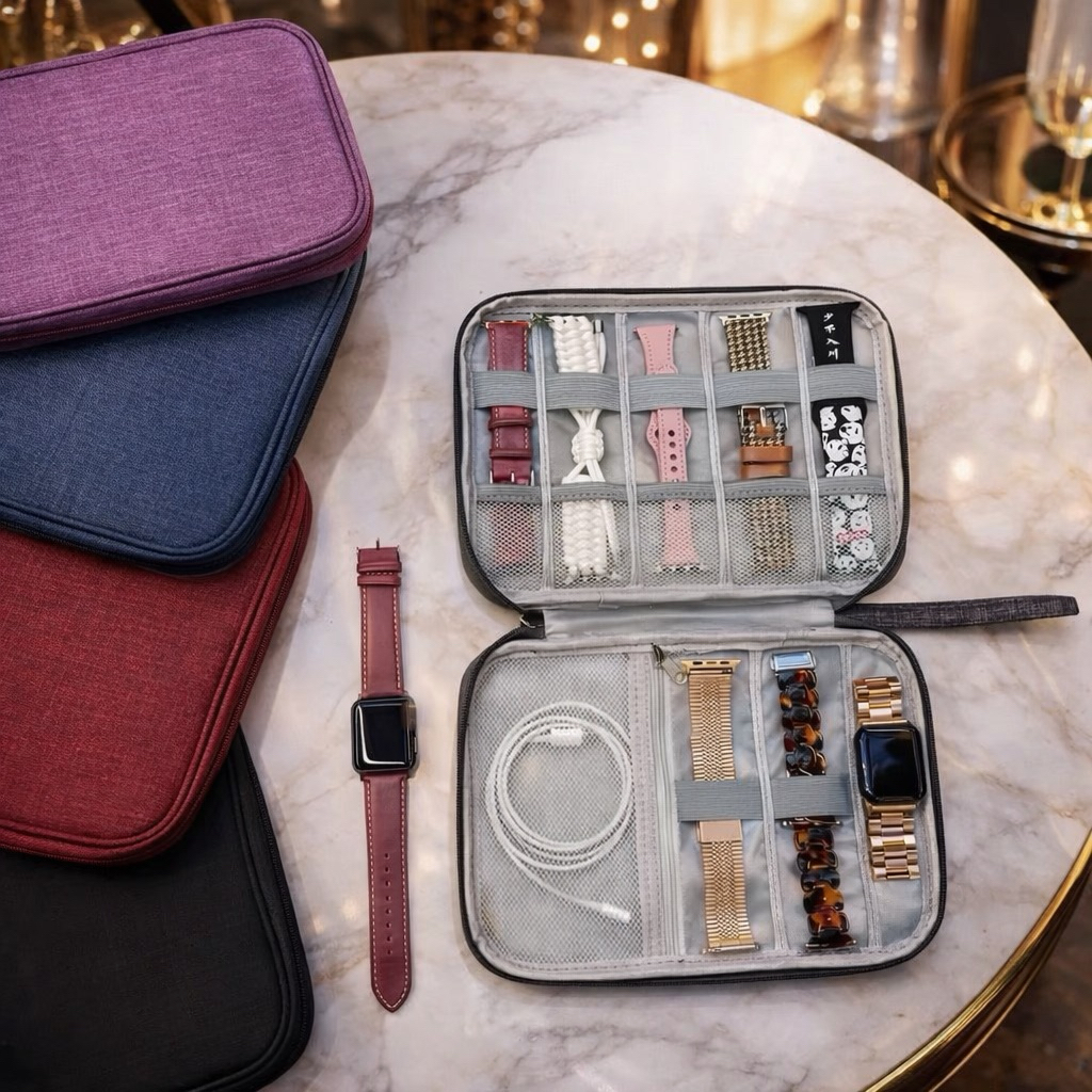 กระเป๋าใส่ สาย  Smart Watch สายนาฬิกา ZMZ-กระเป๋าเก็บสาย กระเป๋าเก็บสายชาร์จ ใส่ได้หลายช่อง