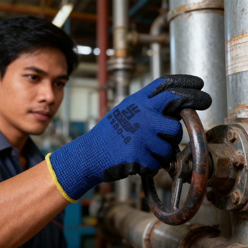 X-Box  #380  ถุงมือผ้าเคลือบยาง ถุงมือช่าง ถุงมือทำสวน กันหนาม กันของมีคมและกันลื่นอย่างดี - รูปที่ 5