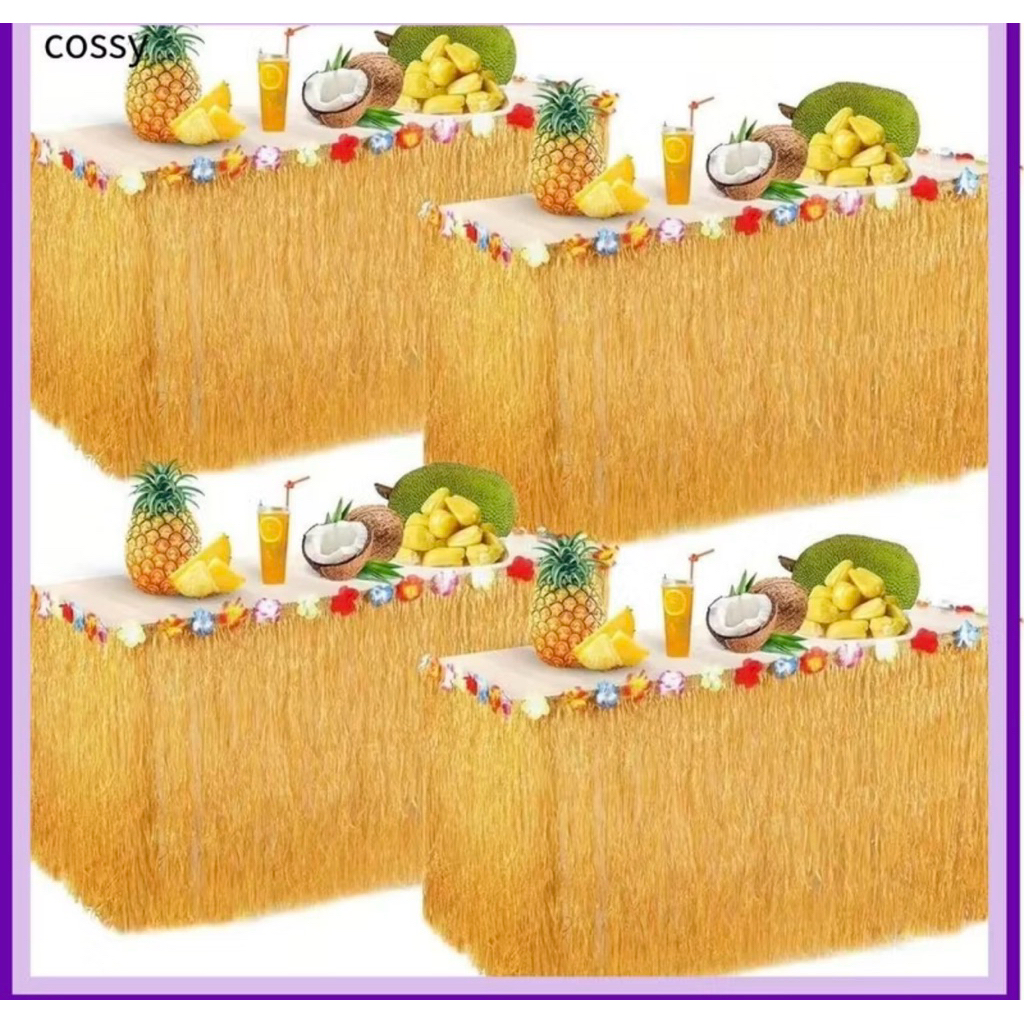 ฟางตกแต่งโต๊ะ ผ้าปูโต๊ะ ฮาวาย 200*60 cm พร้อมส่ง