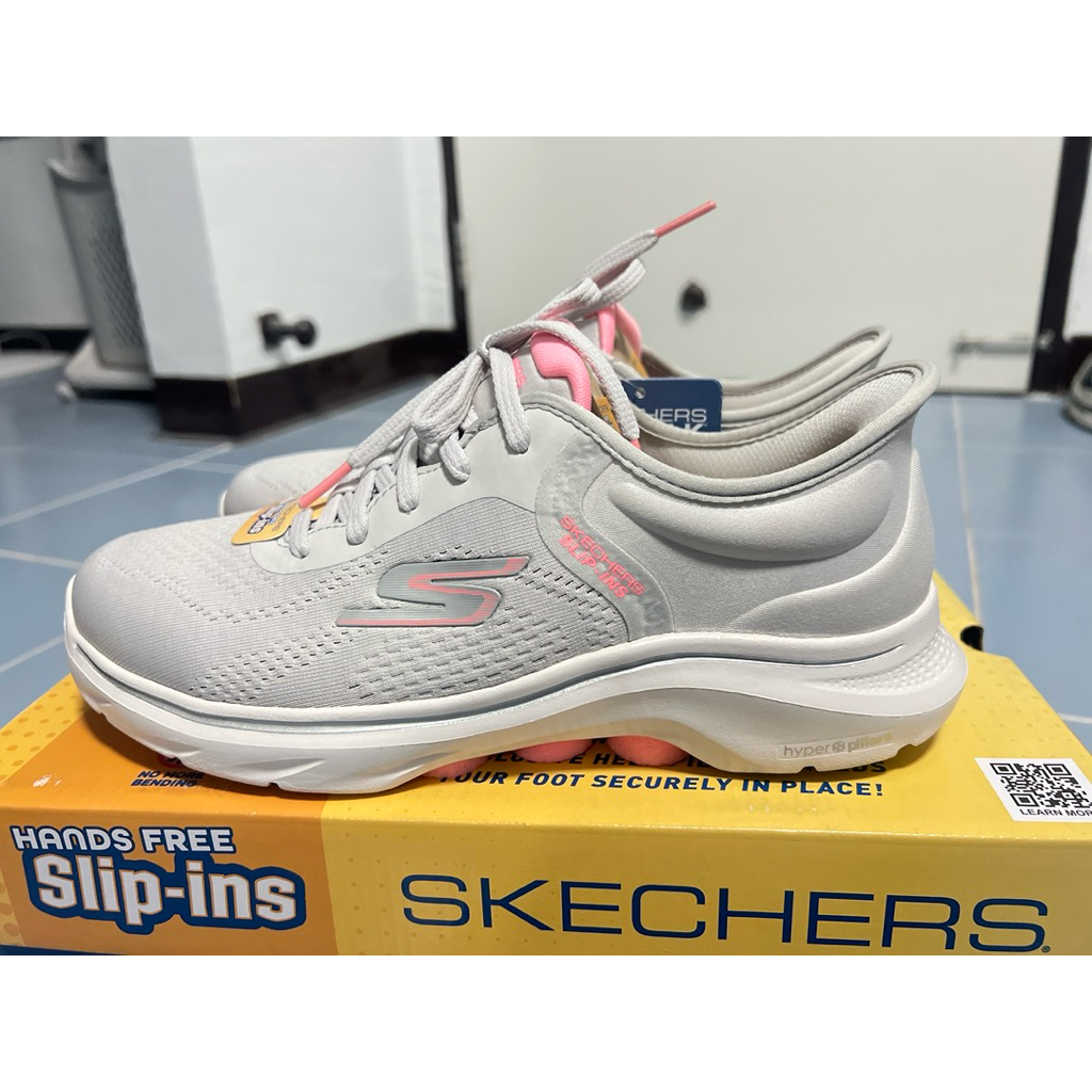 ส่งต่อรองเท้าSkechers Go walk7 Slip-in สีเทา ไซส์38 ขนาดความยาว 27 CM