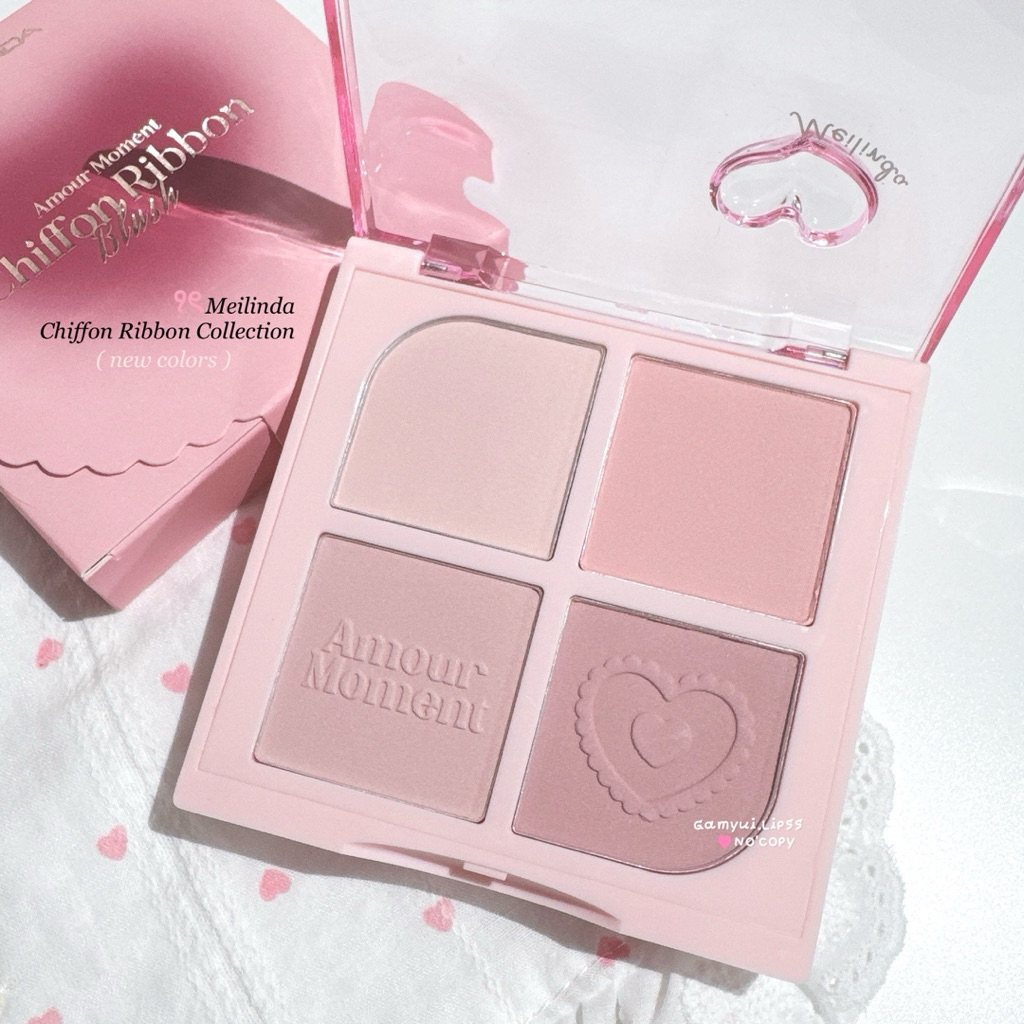 Meilinda Chiffon Ribbon Collection ꣑ৎ บลัชออน ไฮไลต์ คอนทัวร์ ⸝⸝