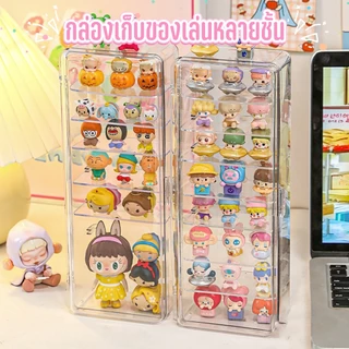 8 ชั้น กล่องใส่โมเดล ตู้ใส่โมเดล กล่องใส่ตุ๊กตา กันตก กันฝุ่น สีไปร่งใส ฝาปิดแม่เหล็ก ประหยัดพื้นที่ พลาสติกอย่างดี