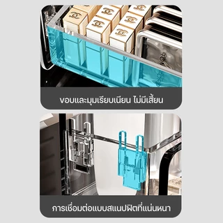 ชั้นวางโปร่งใส 3 ชั้น ที่ใส่เครื่องสําอาง ชั้นวางของอะคริลิค สำหรับแต่งบ้าน อเนกประสงค์ ประหยัดพื้นที่ ขายดี