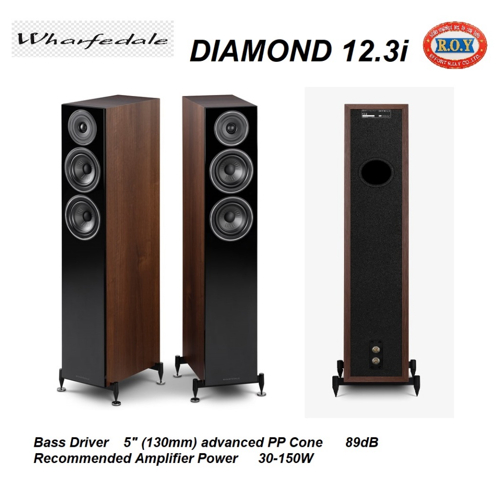 WHARFEDALE DIAMOND  12.3 i  FLOORSTAND  SPEAKER