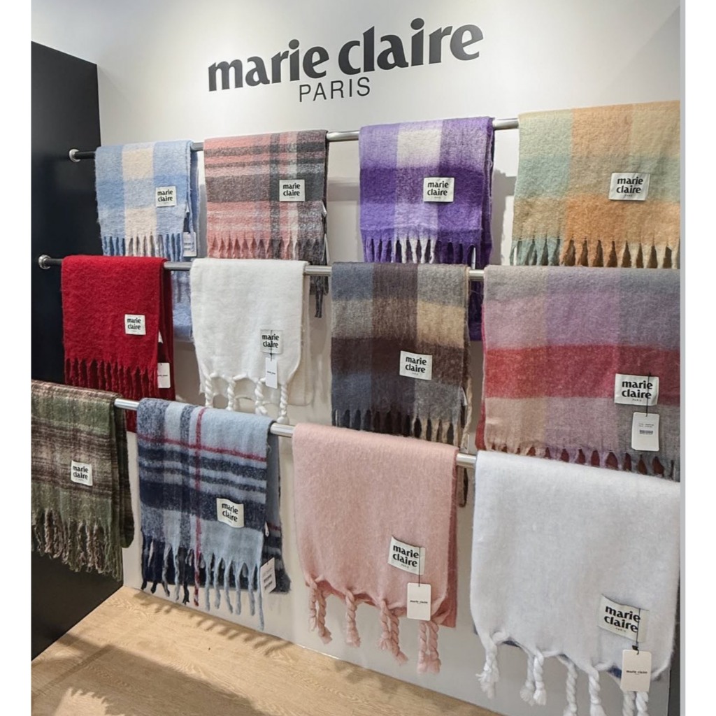 🇹🇭มีส่งด่วน 🛵 พร้อมส่งในไทย✔️ ✨ผ้าพันคอ MARIE CLAIRE Muffler✨ของแท้💯