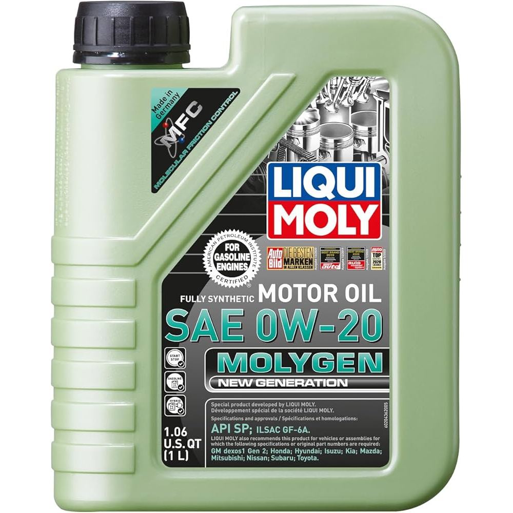 Liqui Moly MolyGen 0w-20 1 ลิตร เบนซิน น้ำมันเครื่องสังเคราะห์แท้