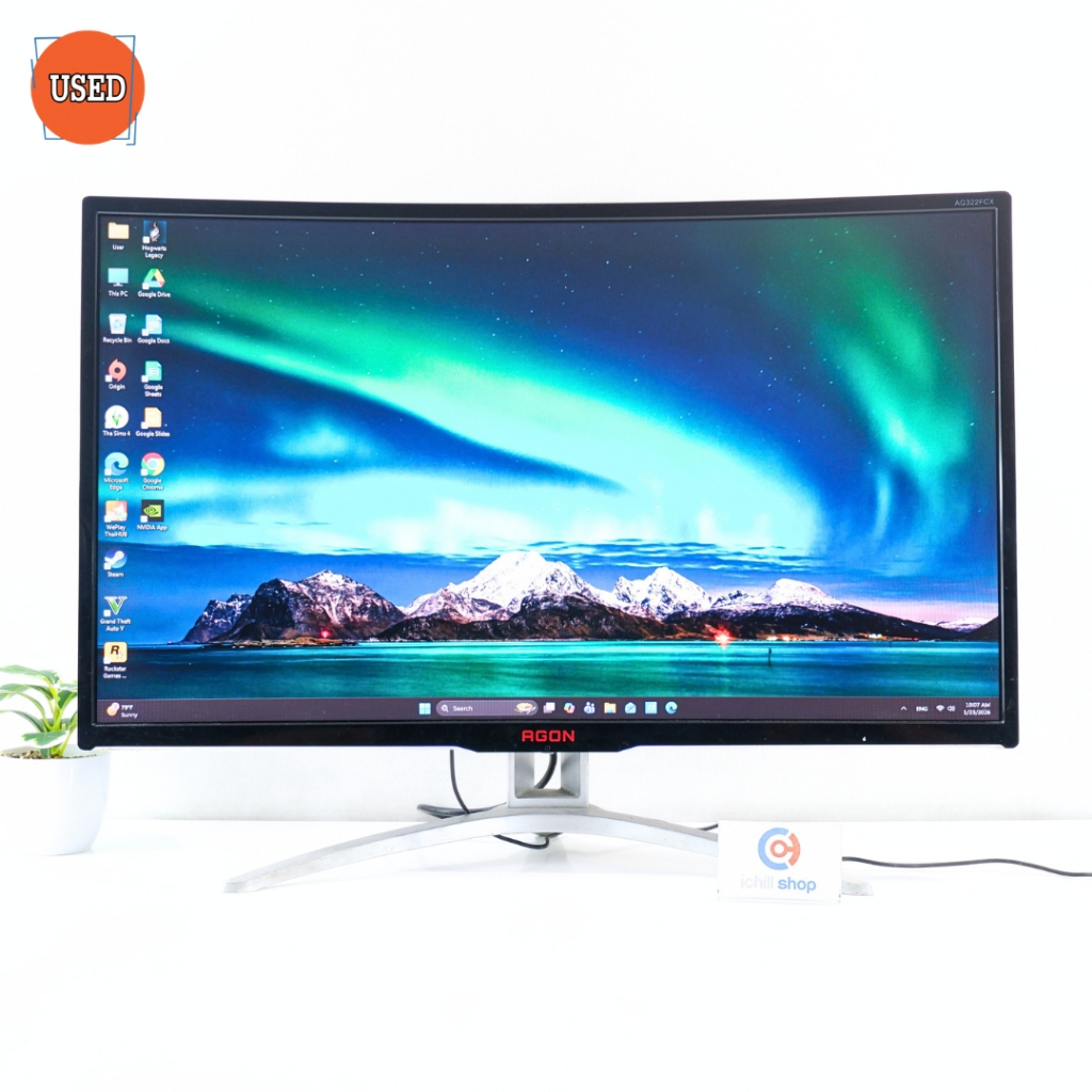 MONITOR (จอมอนิเตอร์) AOC AG322FCX 31.5 INCH FHD VA 144Hz CURVE P12782