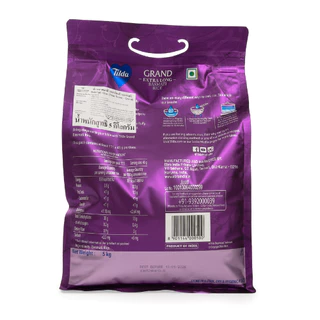 ทิลด้า ข้าวบาสมาติ พันธุ์เม็ดใหญ่ยาว 5 กก. - Basmati Rice Grand 5kg Tilda brand