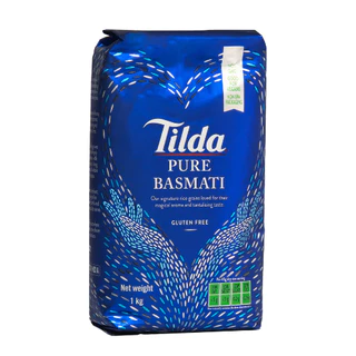 ทิลด้า ข้าวบาสมาติ พันธุ์ดั้งเดิม 1 กก. - Basmati Rice Pure 1kg Tilda brand