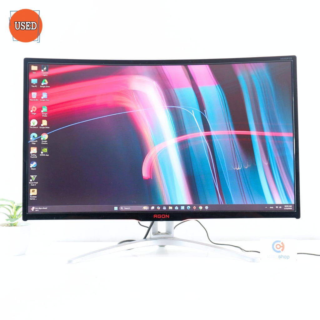 MONITOR (จอมอนิเตอร์) AOC AG322FCX 31.5 INCH FHD VA 144Hz CURVE P17007