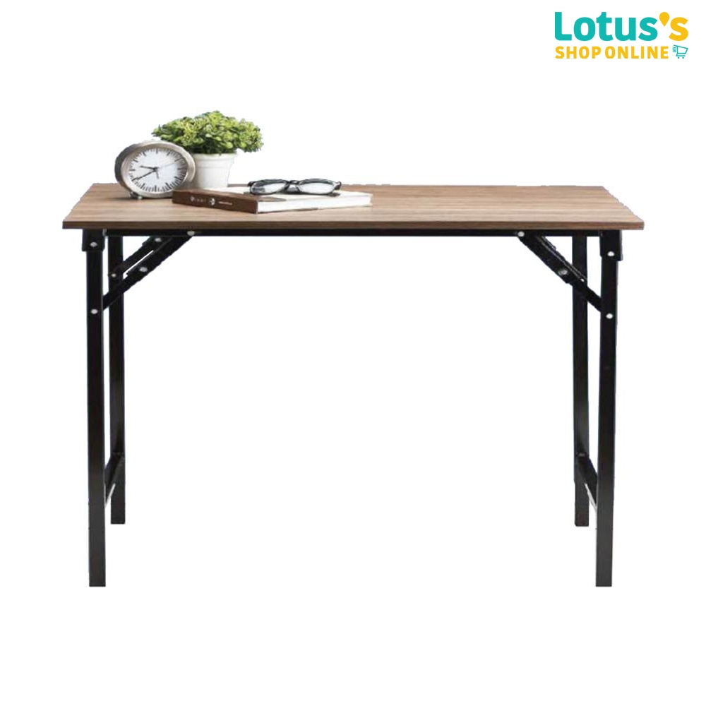 โลตัส โต๊ะพับ อเนกประสงค์ ลายไม้เข้ม 80X60X75 ซม. LOTUS'S MULTI PURPOSE TABLE DARK WOOD 80X60X75 CM.