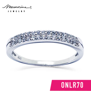 Memorine Jewelry แหวนเงินแท้ 925 ฝังเพชรสวิส(CZ) : ONLR70
