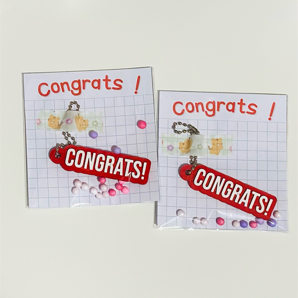 พวงกุญแจ Congrats!👨🏻‍🎓👩🏻‍🎓 ปริ้นจากเครื่องปริ้น 3D