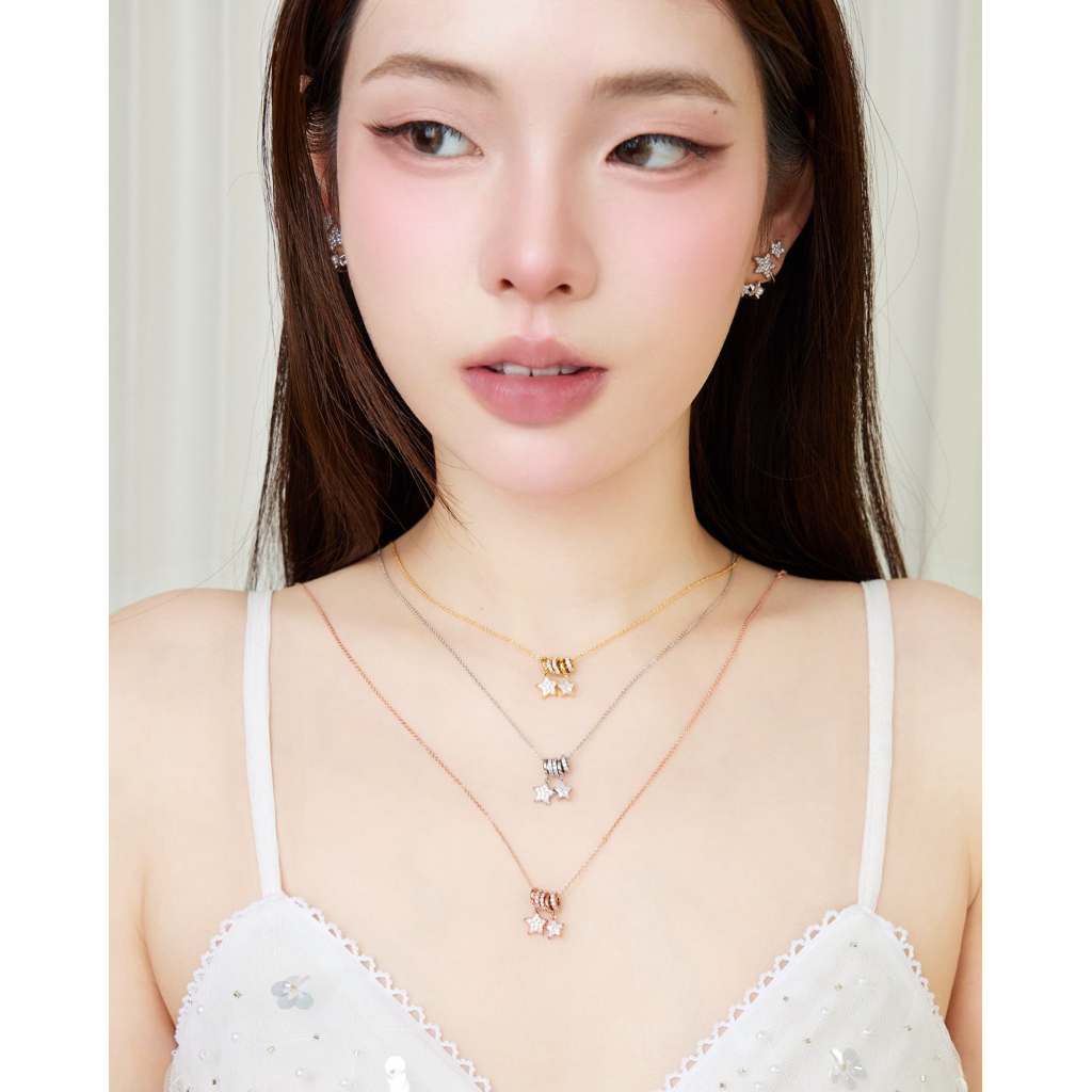 Socrush.bkk | STAR BLINK signature necklace🌟 | SN-004 | สร้อยคอ ดาว สร้อยดาว สร้อยคอจี้ดาว