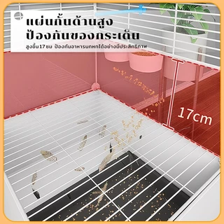 กรงนกขนาดใหญ่พิเศษกรงนกที่มีล้อเหล็กพื้นที่ขนาดใหญ่ดึงถาด