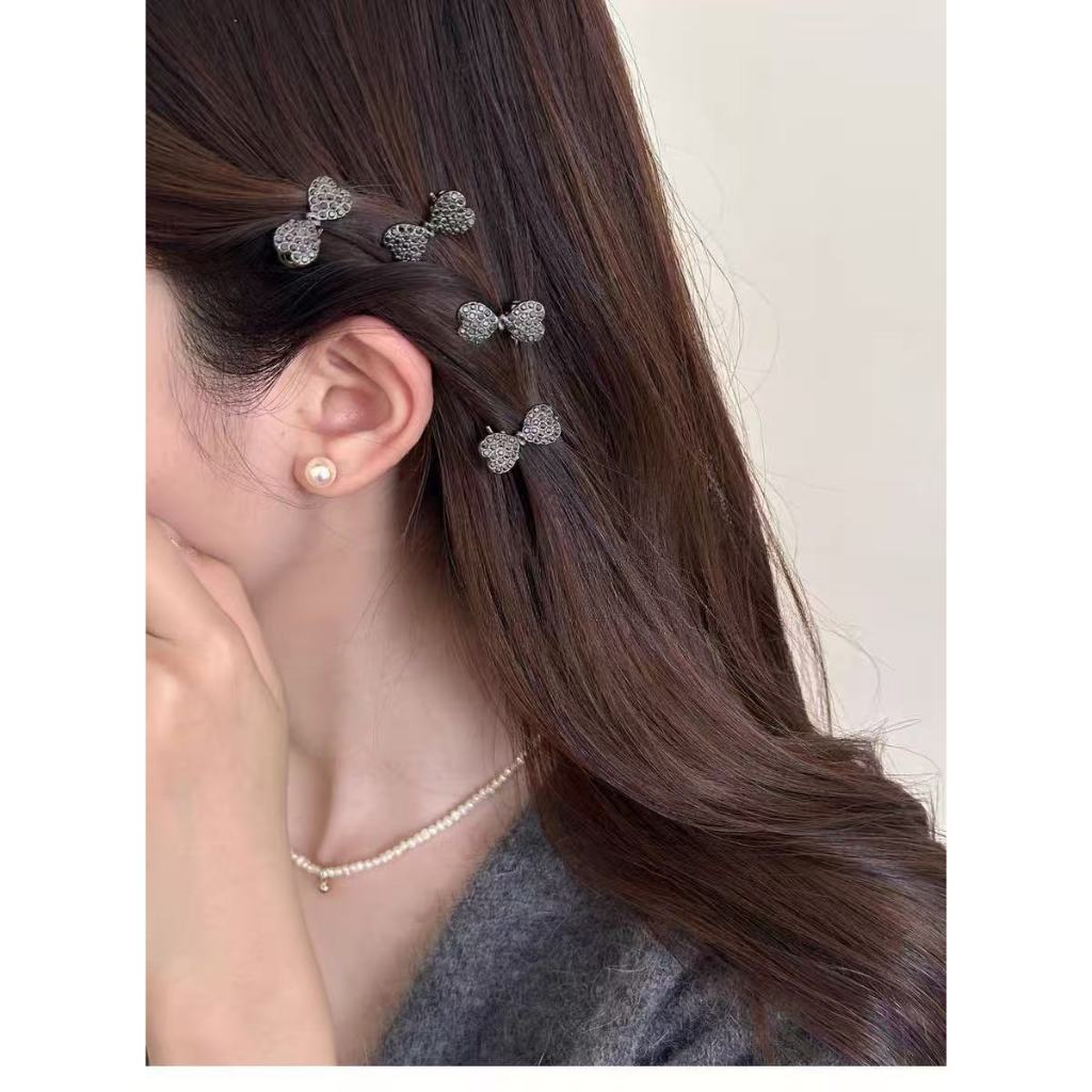 nana*xy-402*กิ๊บติดผมขนาดminiแบบใหม่ ทรงโบว์ ประดับเพชร สวยมากค่ะ พร้อมส่งที่ไทย