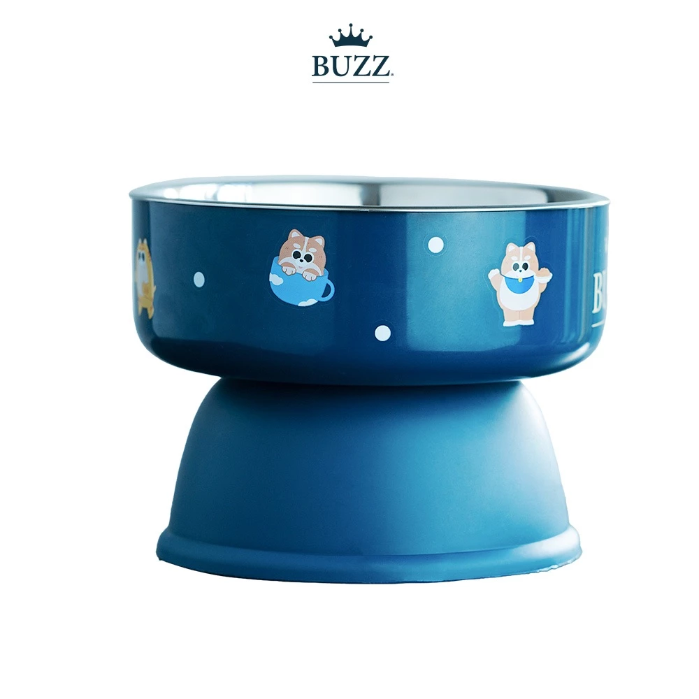 [GIFT] BUZZ ชามอาหารแมว ยกสูง ลายการตูน์ BUZZ( คละสี คละแบบ )