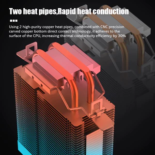 CPU COOLER KF200-DGT JUNGLE LEOPARD พร้อมไฟ LED แสดงอุณหภูมิซีพียู จำหน่ายโดย LWC