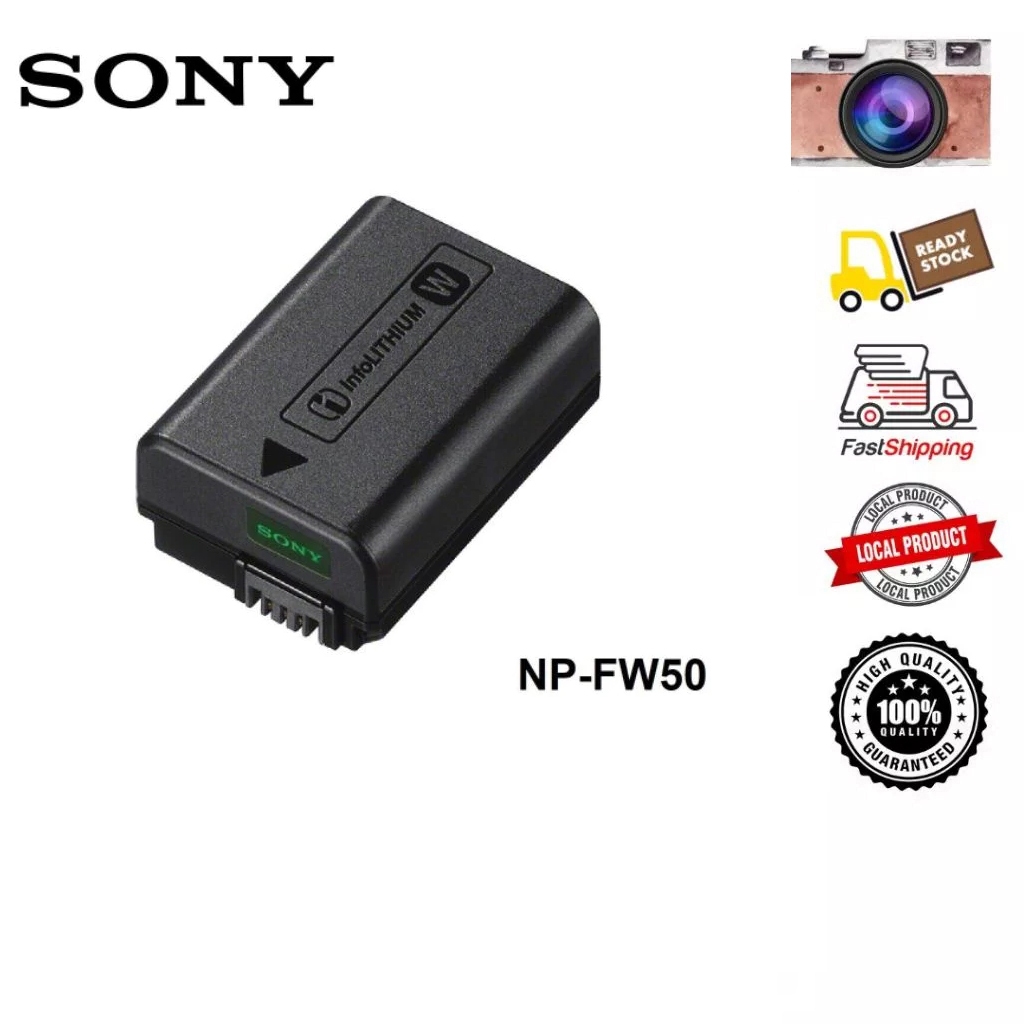 SONY Battery NP-FW50 For A7/A7II/A5000/A5100/A6000/A6300/A6500/NEX 3/5/7