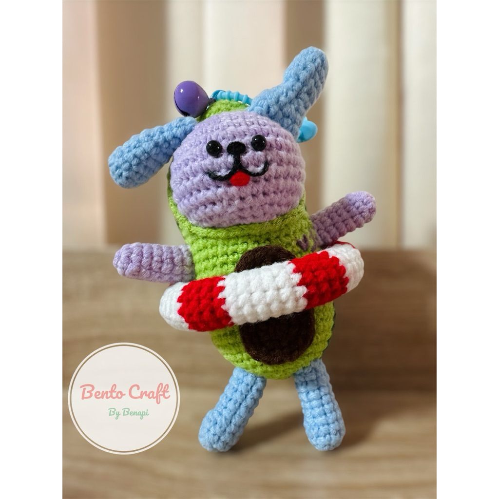 🩵งานสั่งทำนะคะ🩵 พวงกุญแจไหมพรม Avocean อะโวเชี่ยน ตุ๊กตาโครเชต์ - รูปที่ 3