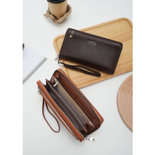 SARNEED Allure Wristlet กระเป๋าสตางค์ใบยาว (อะ-ลัวร์) พร้อมสายคล้องมือ หนังPU พรีเมียม นุ่มเบา ใส่แบงก์พันได้ไม่ต้องพับ