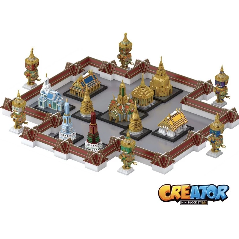 LOZ MINI BLOCK CREATOR บริคหรรษาสถานที่เที่ยวทั่วไทย รวมสิ่งก่อสร้างวัดไทย มีให้เลือก 14 แบบ