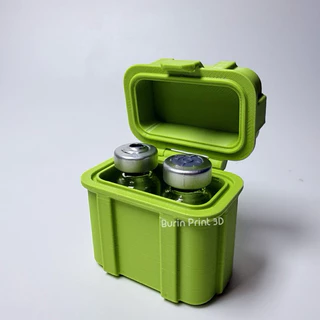 กล่องเก็บเปปไทด์ ขนาด 3ml. 2 ช่อง (แบบฝาพับ)