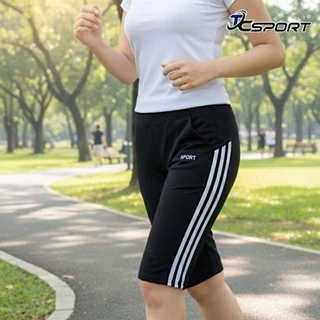 กางเกงวอร์ม กางเกงออกกำลังกาย L - 5XL (3ส่วน) ความยาว 20.นิ้ว มีกระเป๋า 2 ข้าง เนื้อผ้าพรีเมี่ยม