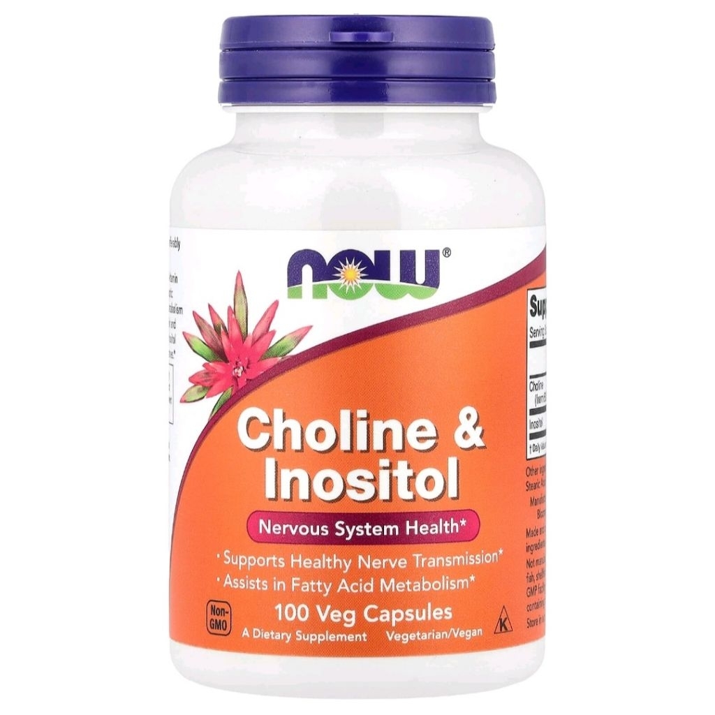 NOW Foods, Choline & Inositol, 100 Veg Capsules