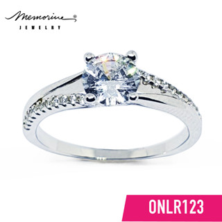 Memorine Jewelry แหวนเงินแท้ 925 ฝังเพชรสวิส (CZ) : ONLR123