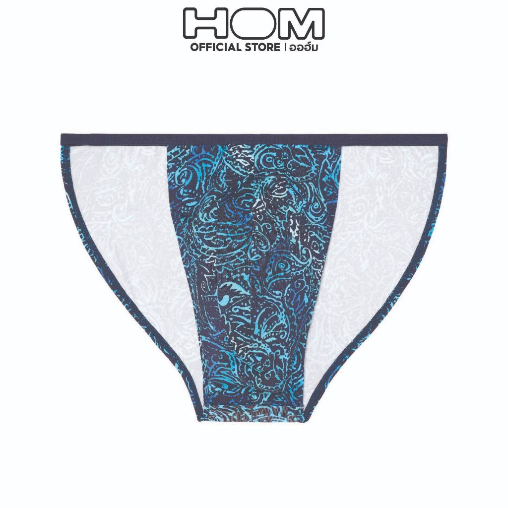 HOM (ออฮ์ม) รุ่น 403010 - P0RA Palette กางเกงในชาย Tanga ดีไซน์ทันสมัย โคนขาตรงด้านหน้า ขอบเอวเส้นเล็ก เพิ่มอิสร