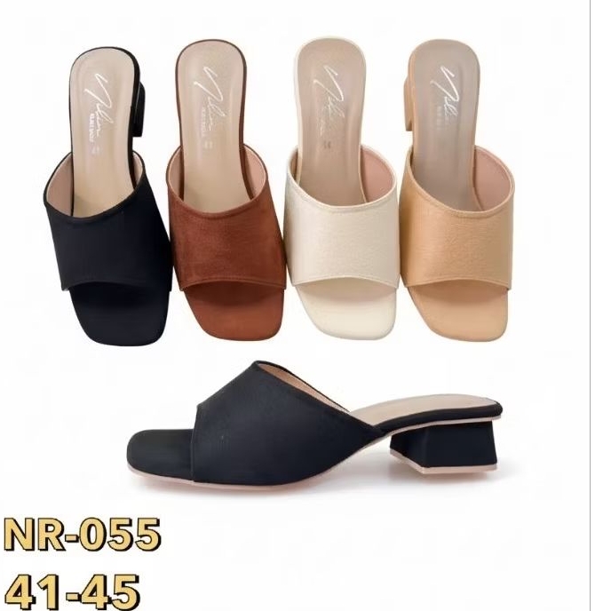 รองเท้าแฟชั่น ขนาดใหญ่ Bigsize 41 - 45 มีส้นสูง 1 นิ้ว แบบสวม ผ้าหนังกลับ  ใส่นุ่ม ไม่บีบรัดเท้าคะ