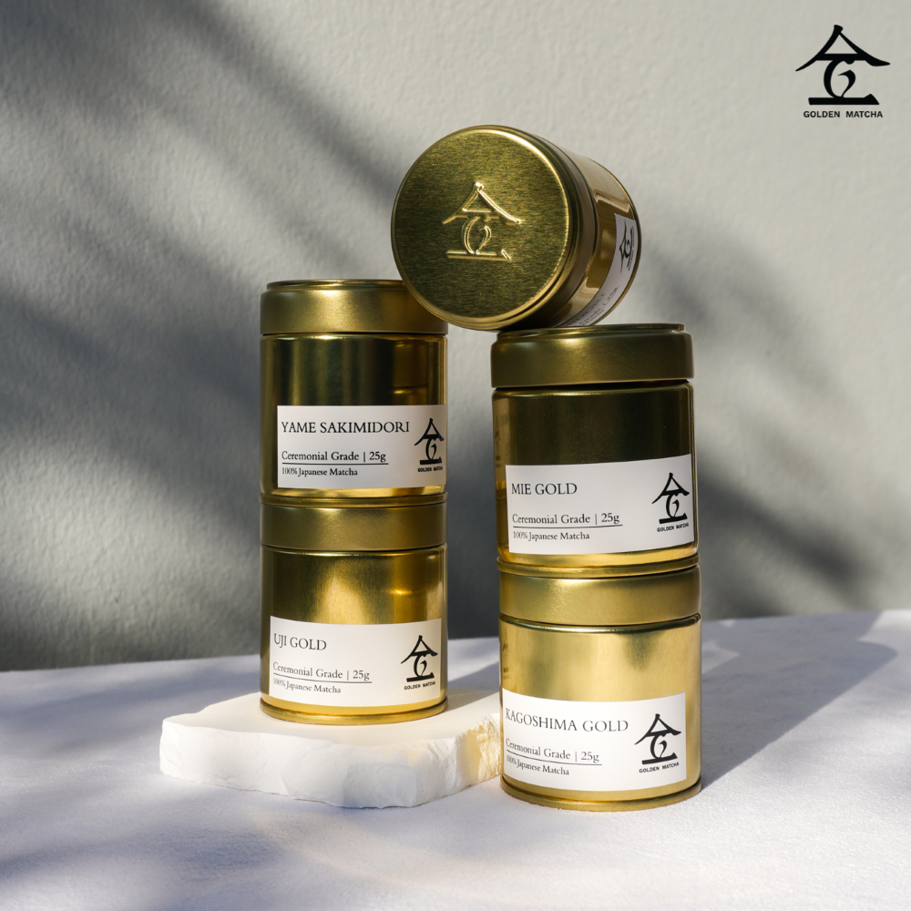 Golden Matcha เกรดพิธีการ (Yame, Uji, Kagoshima, Mie) - Ceremonial grade 25g
