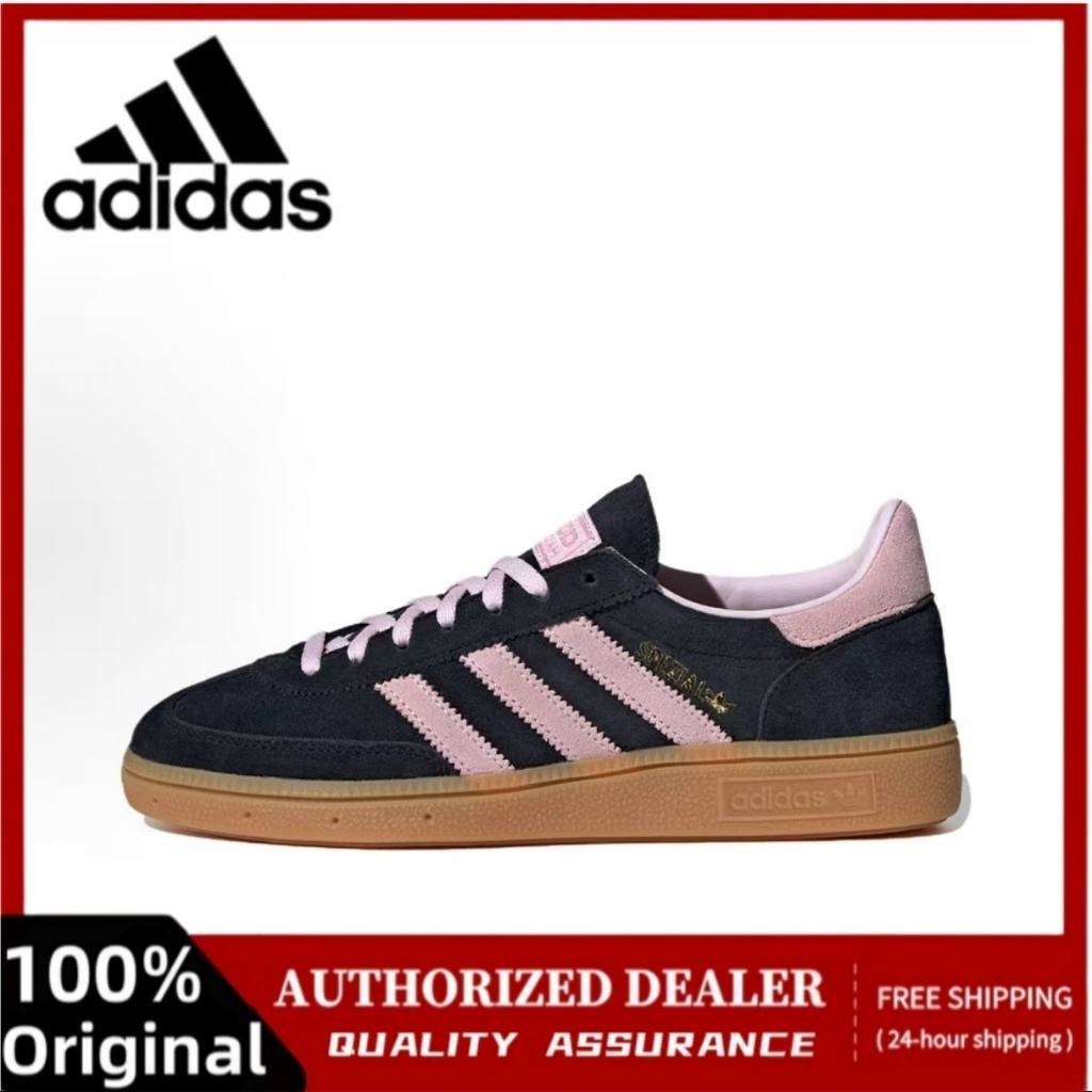 Adidas HANDBALL SPEZIAL รองเท้ากีฬาสำหรับผู้หญิงสีดำสีชมพู IE5897