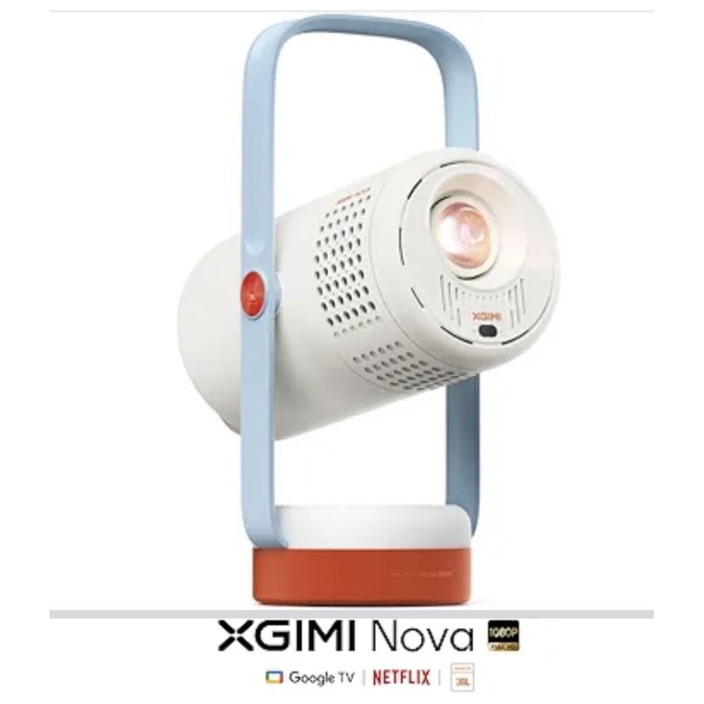 XGIMI Nova Portable Projector /250 ISO Lumens/1080PBuilt-in JBL Speaker/Up to 150"/300°Rotating Gimb