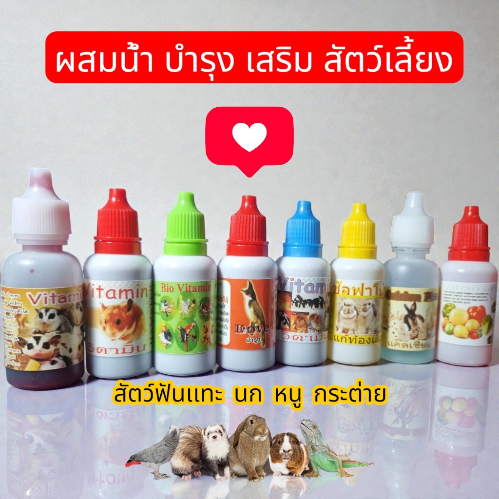 อาหาร แบบน้ำ 50cc สำหรับสัตว์เล็ก เพียงหยด