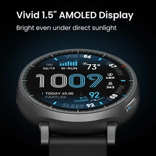 Amazfit Active MAX นาฬิกา สมาร์ทวอท์ซ จอ Amoled 48mm แจ้งเตือน ประกันศูนย์ไทย 1 ปี