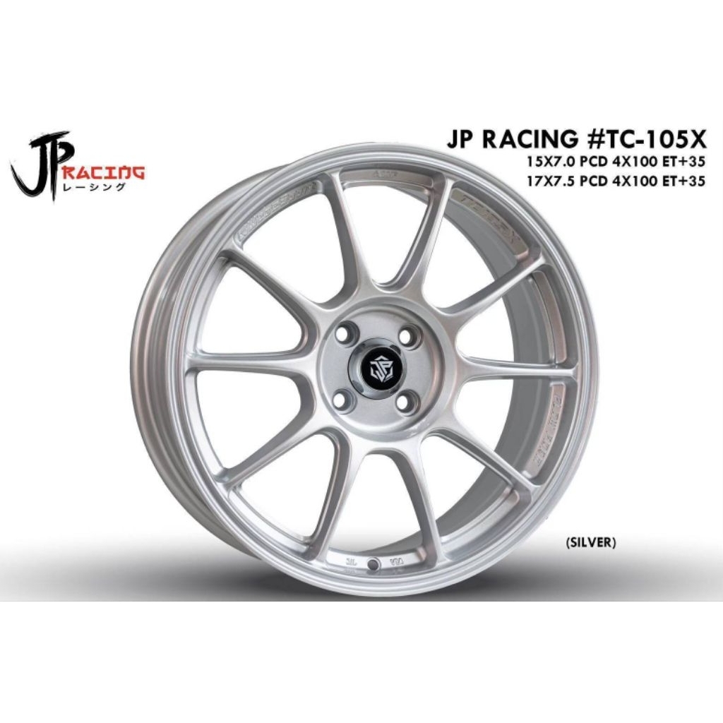 ล้อซิ่งTC105X ขอบ15 กว้าง7 ET35 4รู100(งานJP รับประกัน 1ปี)