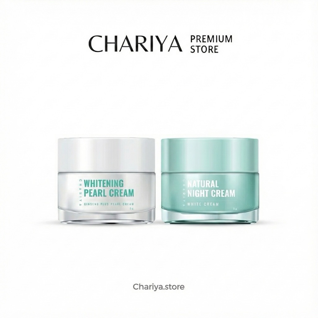 ชาริยา เซทหน้าสวย เดย์ครีม+ไนท์ครีม Chariya Day&Night Set ผิวขาวใส ลดฝ้า-ริ้วรอย เลือกขนาด 5g/10g/15g/20g