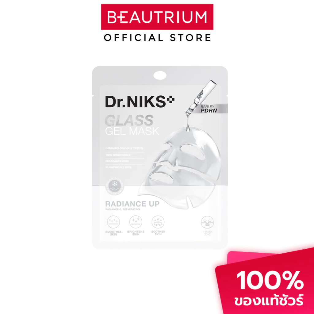 DR.NIKS Glass Gel Mask มาส์กบำรุงผิวหน้า 30g