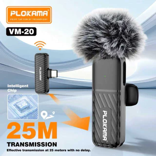2in1 ไมโครโฟนไร้สาย เสียบปลั๊กรีบใช้ ใช้ได้กับIos/Type-C Wireless Lavalier Microphone ตัดเสียงรบกวนไมค์คู่