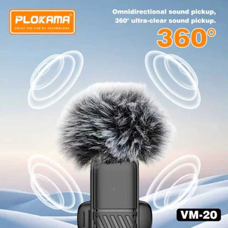 2in1 ไมโครโฟนไร้สาย เสียบปลั๊กรีบใช้ ใช้ได้กับIos/Type-C Wireless Lavalier Microphone ตัดเสียงรบกวนไมค์คู่