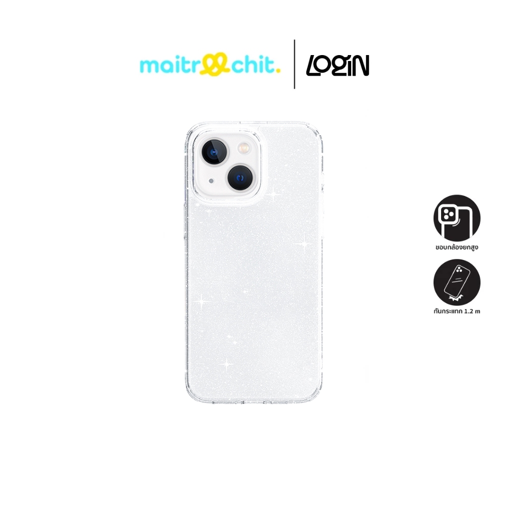 Login รุ่น Glitter เคสสำหรับ iPhone 13