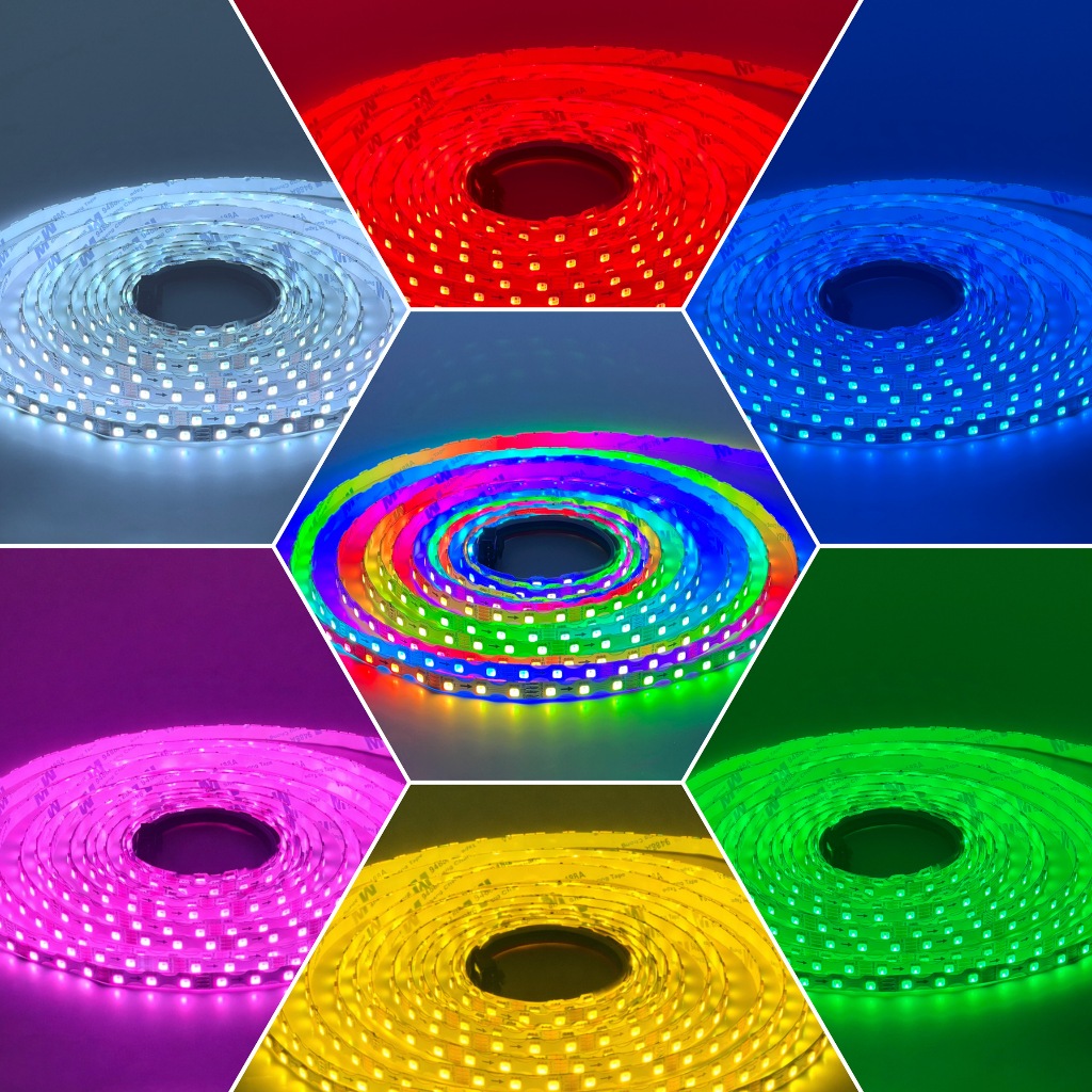 LED FIEXIBLE STRIP 3535 5M 12V IP20 สีRGB 100led