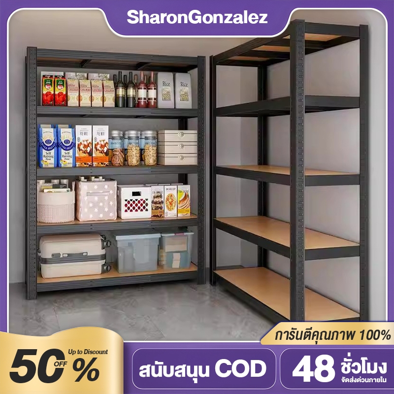 ชั้นวางของใหญ่ 6/5/3 สเตนเลส + ไม้ 300-600 กก.สามารถเลือกได้หลายขนาดต่อชั้นสามารถปรับระดับความสูงได้