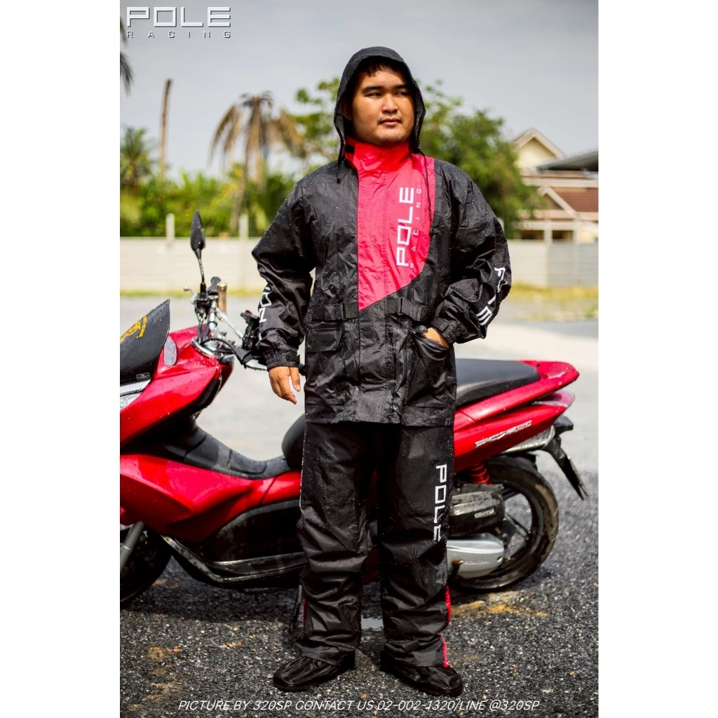 POLE RACING AR801 เสื้อกันฝน ครบชุด ใส่สบาย ทนทาน thumbnail 4