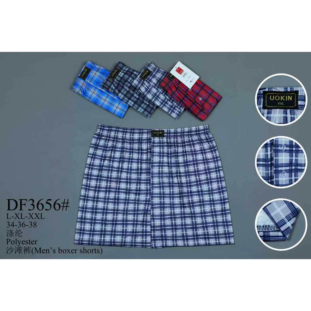 บ๊อกเซอร์ Boxer 🔥ลายใหม่พร้อมส่ง DF3656 🔥 L-2XL แบร์น UOKIN เนื้อผ้านิ่ม ใส่สบาย