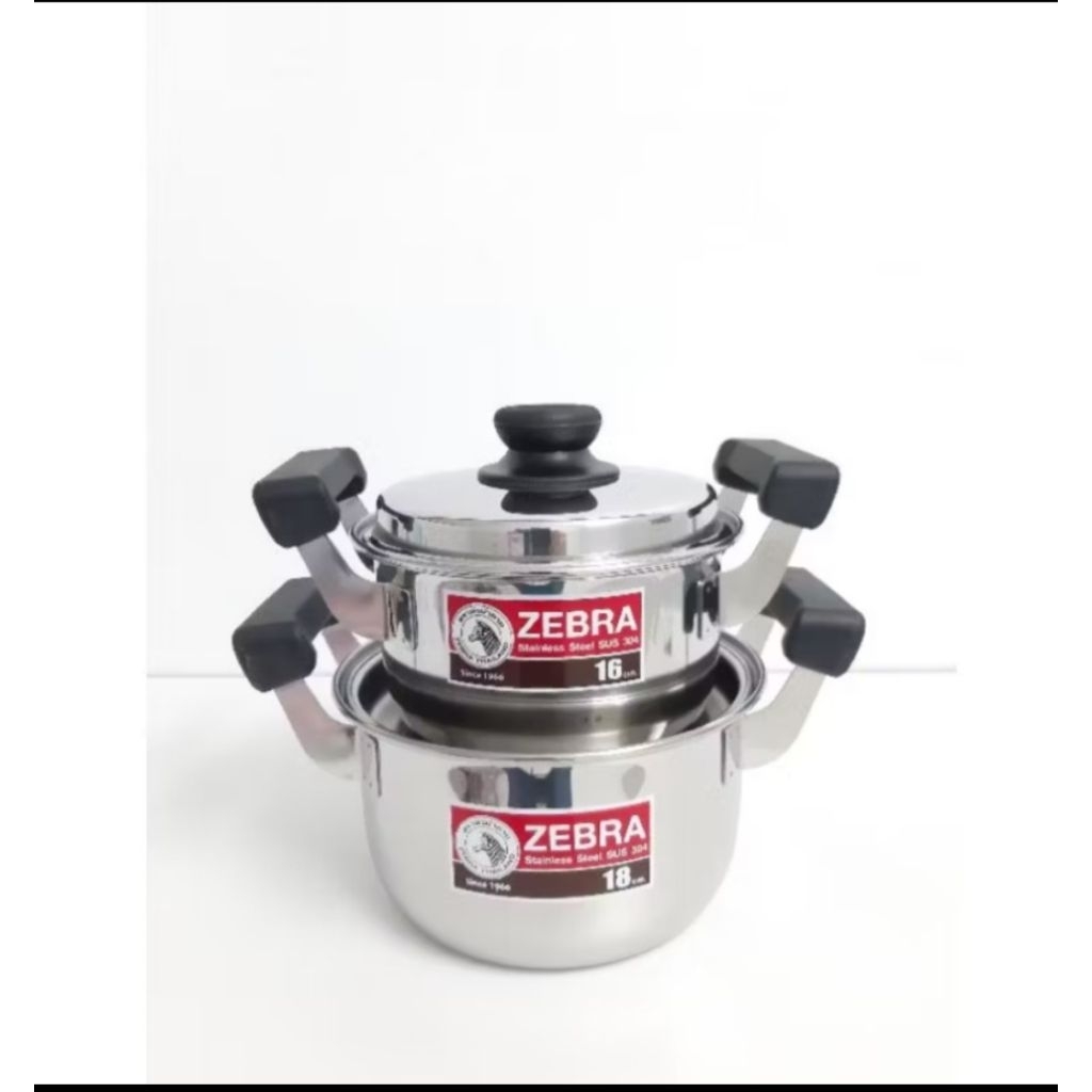 Zebra หม้อหุงต้ม16,18 ซม ตราหัวม้าลาย