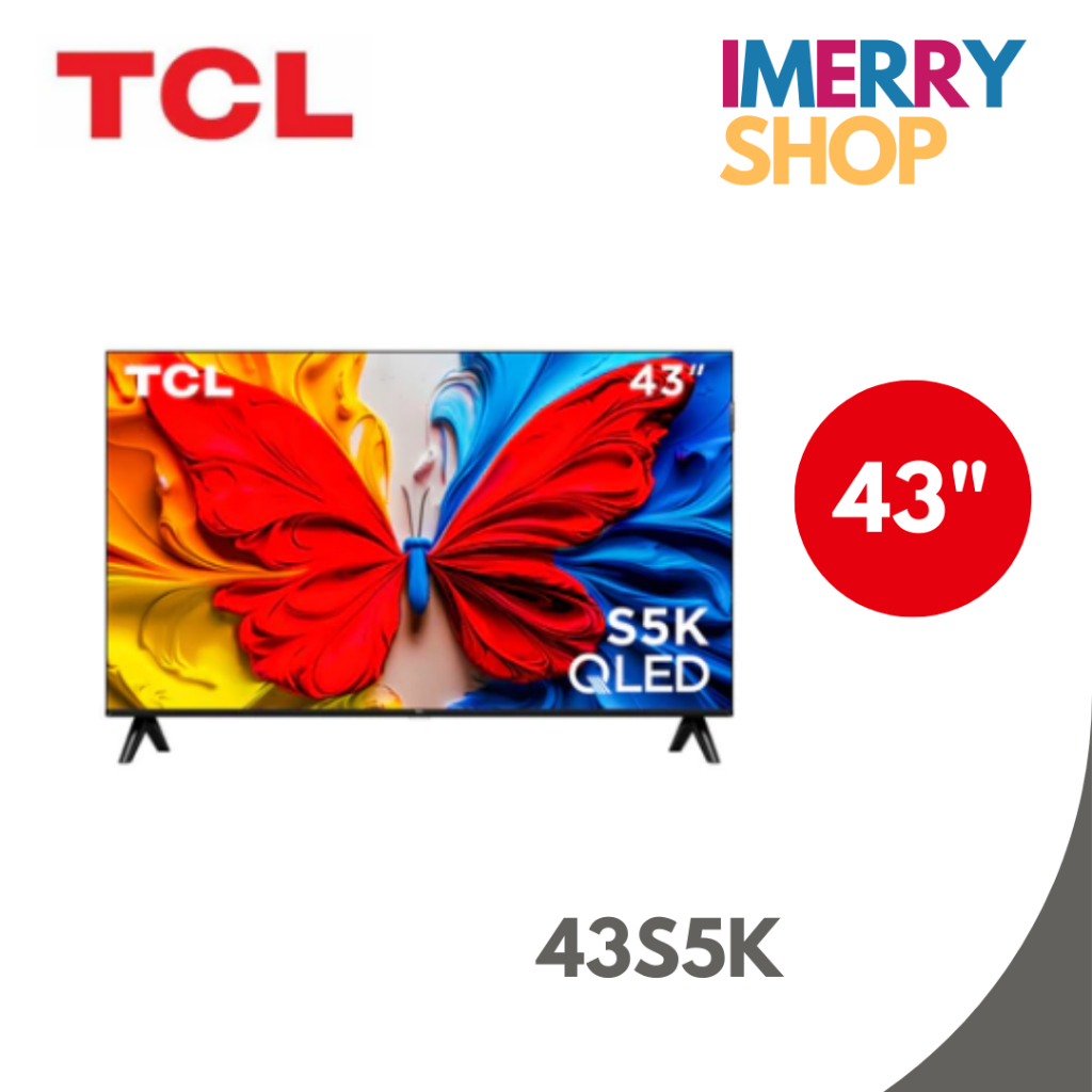 TCL QLED Google TV Full HD สมาร์ททีวี 43 นิ้ว รุ่น 43S5K